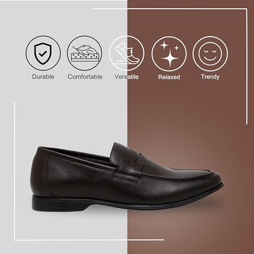 Shades Men's Formal Lace-Up Shoes | Comfortable Walking Shoes | Classic Design | Soft Lining | Breathable | Slip Resistant