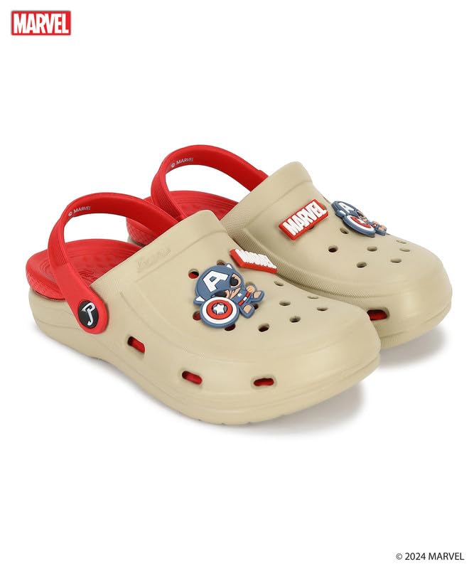 PARAGON Marvel Spiderman EVMK8013K Kids' Casual Clogs | Stylish Clogs for Kids with Durable Sole, Cushioned Foot Support & Sturdy Build | Ideal for Outdoor Use