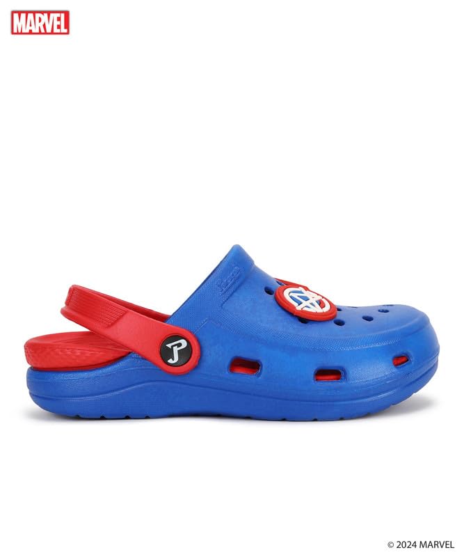 PARAGON Marvel Spiderman EVMK8013K Kids' Casual Clogs | Stylish Clogs for Kids with Durable Sole, Cushioned Foot Support & Sturdy Build | Ideal for Outdoor Use