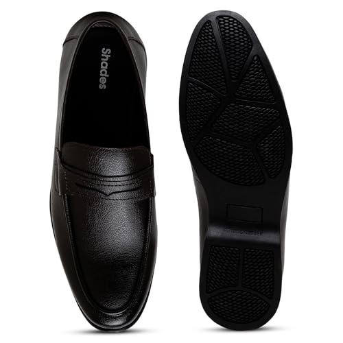 Shades Men's Formal Lace-Up Shoes | Comfortable Walking Shoes | Classic Design | Soft Lining | Breathable | Slip Resistant