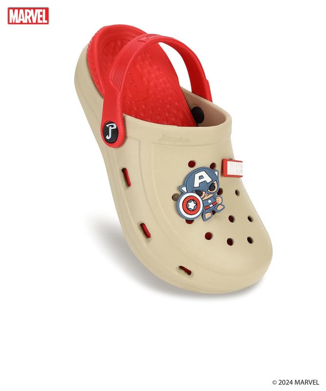 PARAGON Marvel Spiderman EVMK8013K Kids' Casual Clogs | Stylish Clogs for Kids with Durable Sole, Cushioned Foot Support & Sturdy Build | Ideal for Outdoor Use