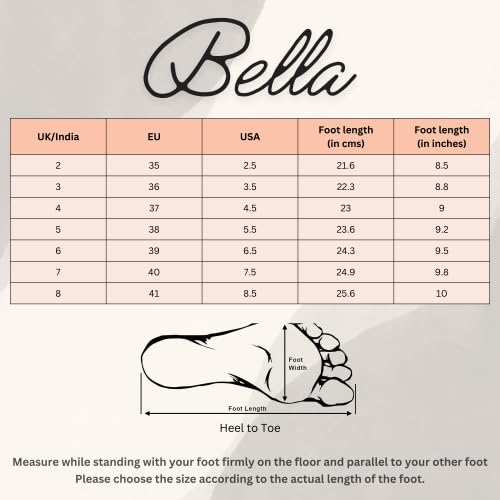 BELLA by Labella Women's Fashion Platform Slip-On Sandal – Comfortable, Lightweight, Slip-Resistant, Breathable – Ideal for Casual and Office Wear