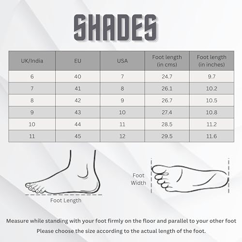 Shades Men's Formal Lace-Up Shoes | Comfortable Walking Shoes | Classic Design | Soft Lining | Breathable | Slip Resistant