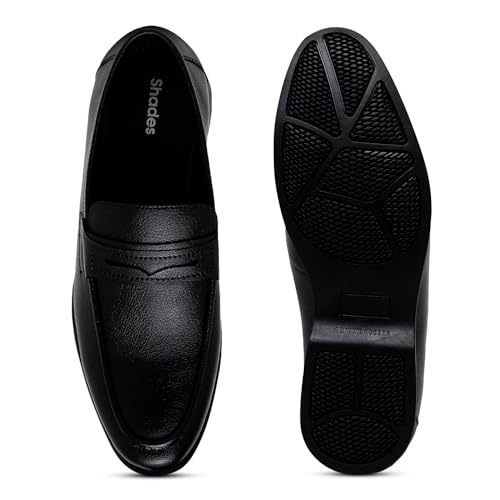 Shades Men's Formal Lace-Up Shoes | Comfortable Walking Shoes | Classic Design | Soft Lining | Breathable | Slip Resistant