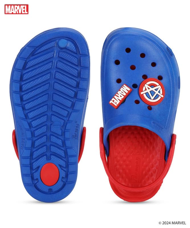 PARAGON Marvel Spiderman EVMK8013K Kids' Casual Clogs | Stylish Clogs for Kids with Durable Sole, Cushioned Foot Support & Sturdy Build | Ideal for Outdoor Use
