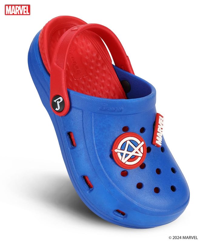 PARAGON Marvel Spiderman EVMK8013K Kids' Casual Clogs | Stylish Clogs for Kids with Durable Sole, Cushioned Foot Support & Sturdy Build | Ideal for Outdoor Use