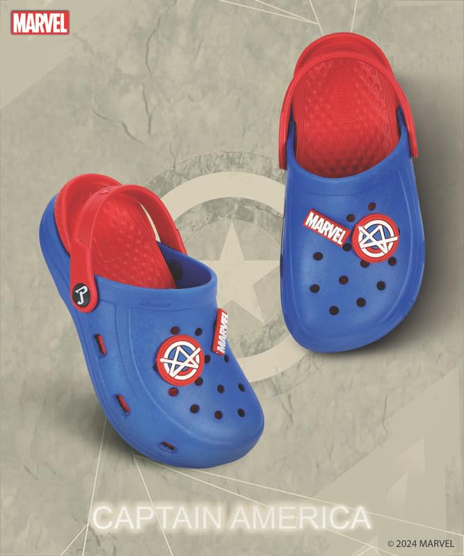 PARAGON Marvel Spiderman EVMK8013K Kids' Casual Clogs | Stylish Clogs for Kids with Durable Sole, Cushioned Foot Support & Sturdy Build | Ideal for Outdoor Use