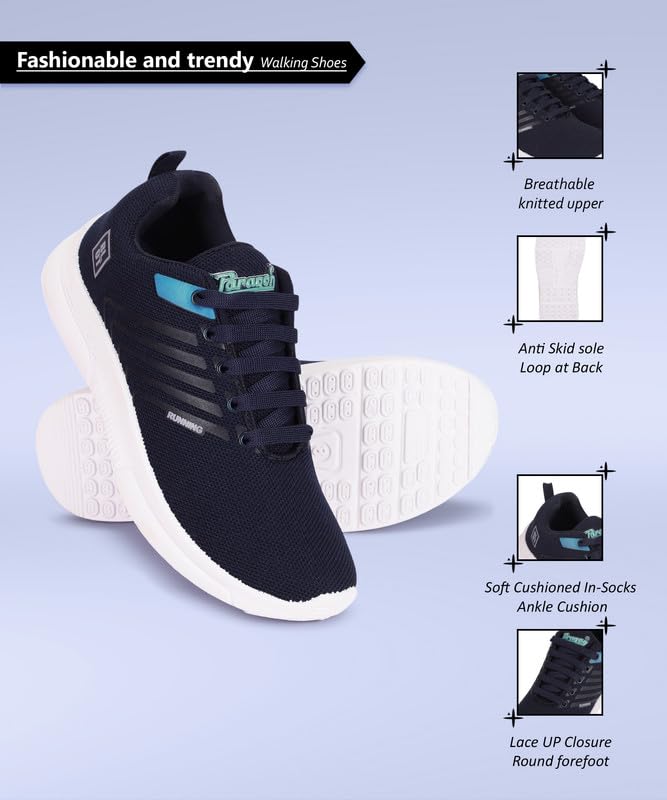 Paragon K1014G Stylish Sneakers for Men with Breathable Upper Mesh, Cushioned Insoles, Lace up| Comfortable, Lightweight & Durable Everyday Casual Shoes for Men Ideal for Outdoor Use