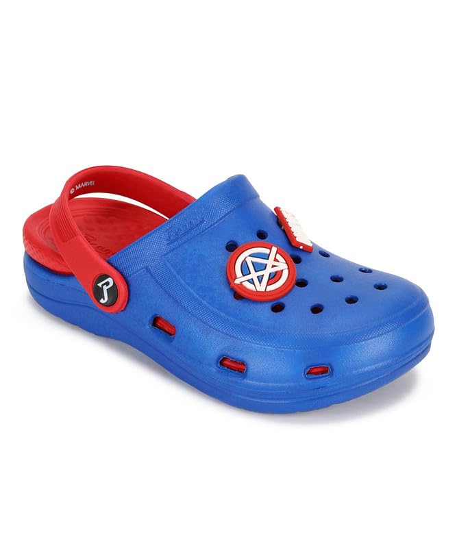 PARAGON Marvel Spiderman EVMK8013K Kids' Casual Clogs | Stylish Clogs for Kids with Durable Sole, Cushioned Foot Support & Sturdy Build | Ideal for Outdoor Use