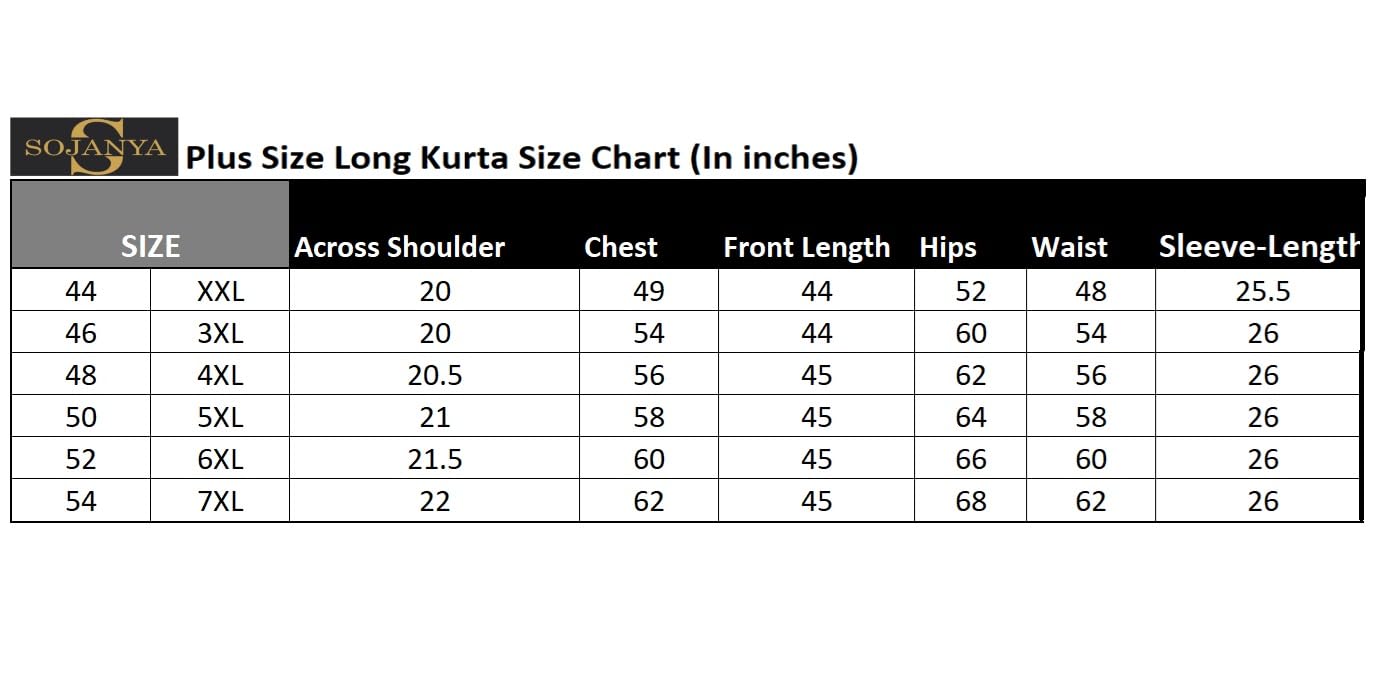 SOJANYA Plus (Since 1958), Men's Cotton Blend Navy Blue and Black Printed Only Long Kurta