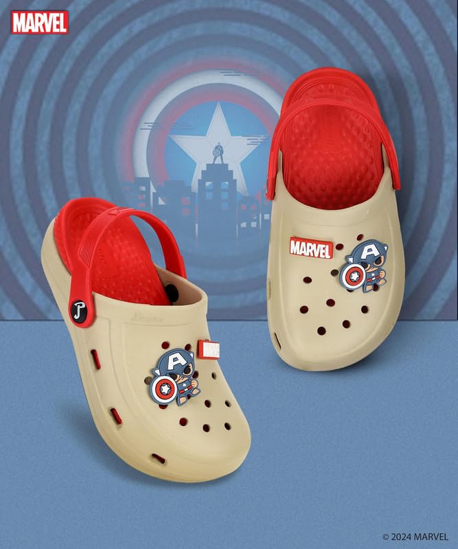 PARAGON Marvel Spiderman EVMK8013K Kids' Casual Clogs | Stylish Clogs for Kids with Durable Sole, Cushioned Foot Support & Sturdy Build | Ideal for Outdoor Use