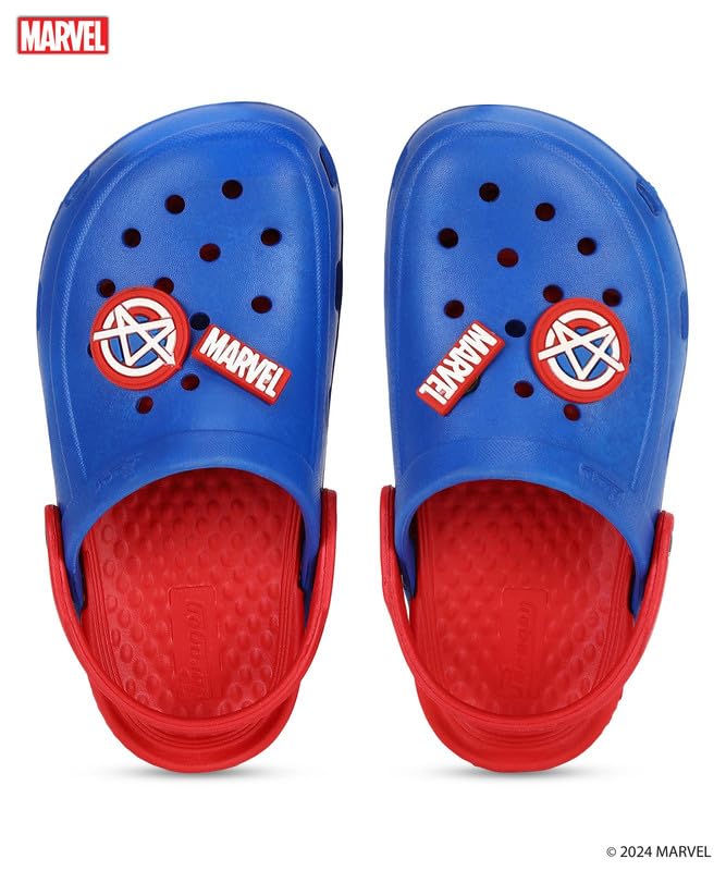 PARAGON Marvel Spiderman EVMK8013K Kids' Casual Clogs | Stylish Clogs for Kids with Durable Sole, Cushioned Foot Support & Sturdy Build | Ideal for Outdoor Use