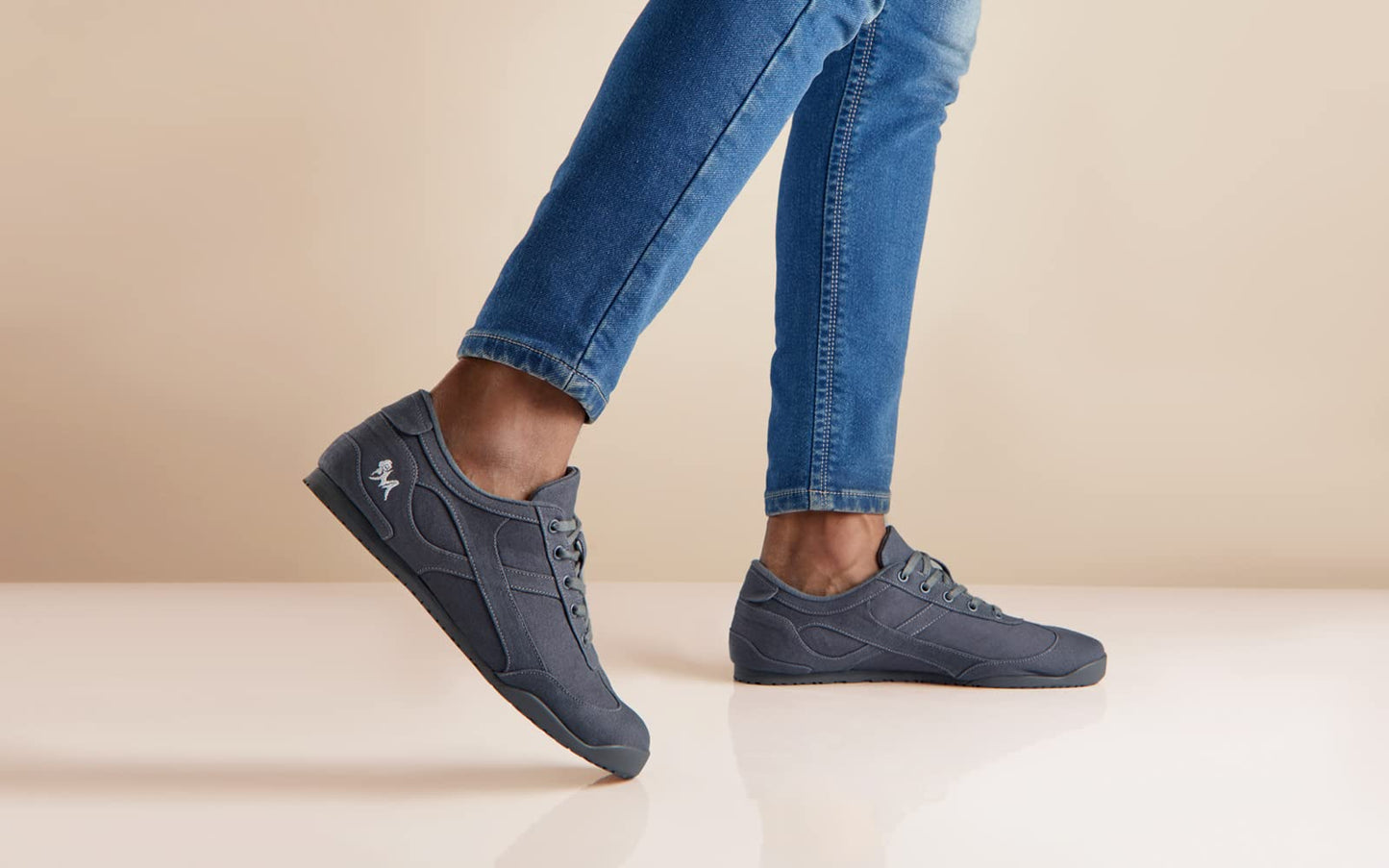 Neeman's Urban Casual Sneakers for Men | Comfortable and Lightweight Casual Lace Up Shoes for Boys | All Day Wear | Stylish and Trendy | Walking Sneakers | Cotton Shoes