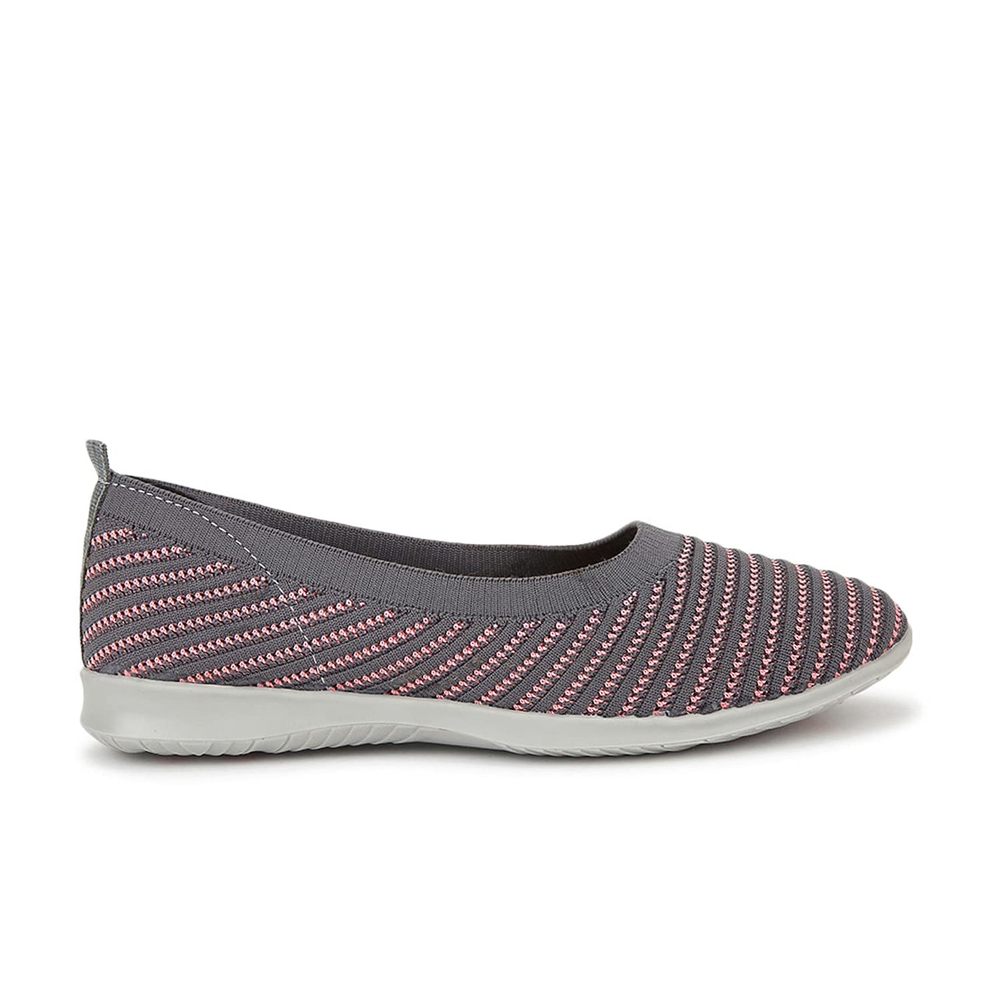 Marc Loire Women's Athleisure Lightweight Knitted Active Wear Slip-On Ballerina Shoes for Daily Walking