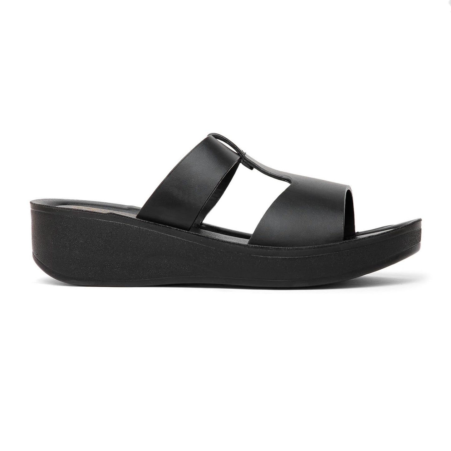 BELLA by Labella Women's Fashion Platform Slip-On Sandal – Comfortable, Lightweight, Slip-Resistant, Breathable – Ideal for Casual and Office Wear