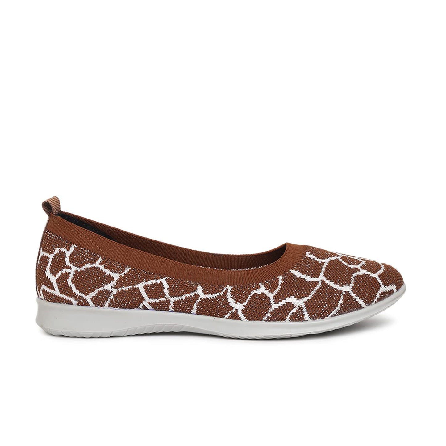 Marc Loire Women's Athleisure Lightweight Knitted Active Wear Slip-On Ballerina Shoes for Daily Walking