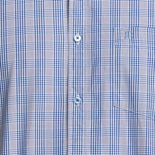 Raymond Men's Pure Cotton Checks Pattern Contemporary Fit Button Down Collar Full Sleeve Casual Shirt