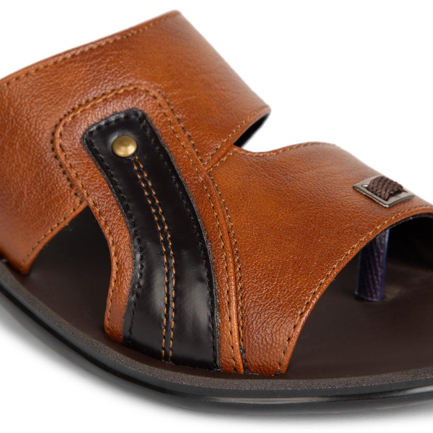RF COMFYTZ Men's Open Toe Slip-on Sandal | Ultra Soft Memory Cushion Chappal | Flip-Flop for Outdoor/Festive Ethnic Wear | Comfortable Footbed & Slip Resistant | Perfect for Kurta, Lungis, Weddings & Casual Use