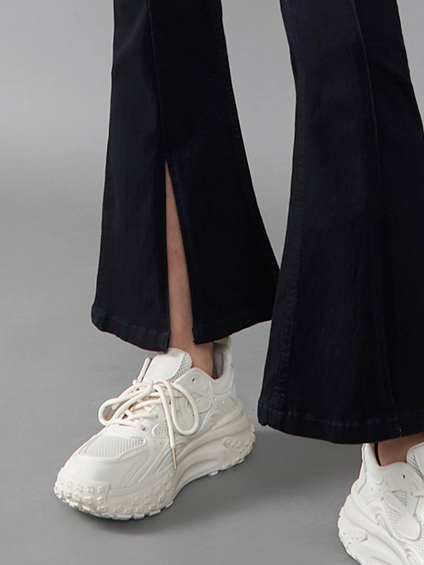 Miss Chase Women's Bootcut High/Mid Rise Regular/Cropped Stretchable Denim Jeans (Plus Size)