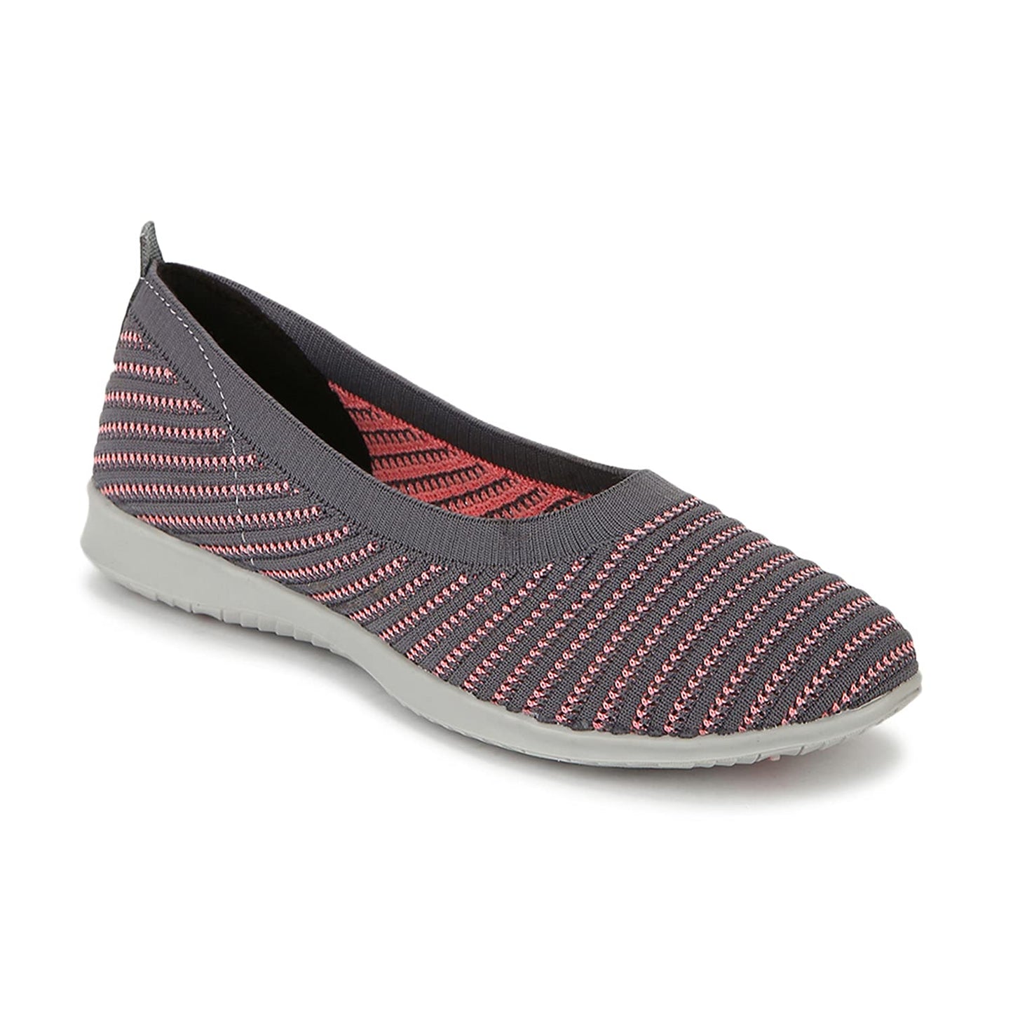 Marc Loire Women's Athleisure Lightweight Knitted Active Wear Slip-On Ballerina Shoes for Daily Walking