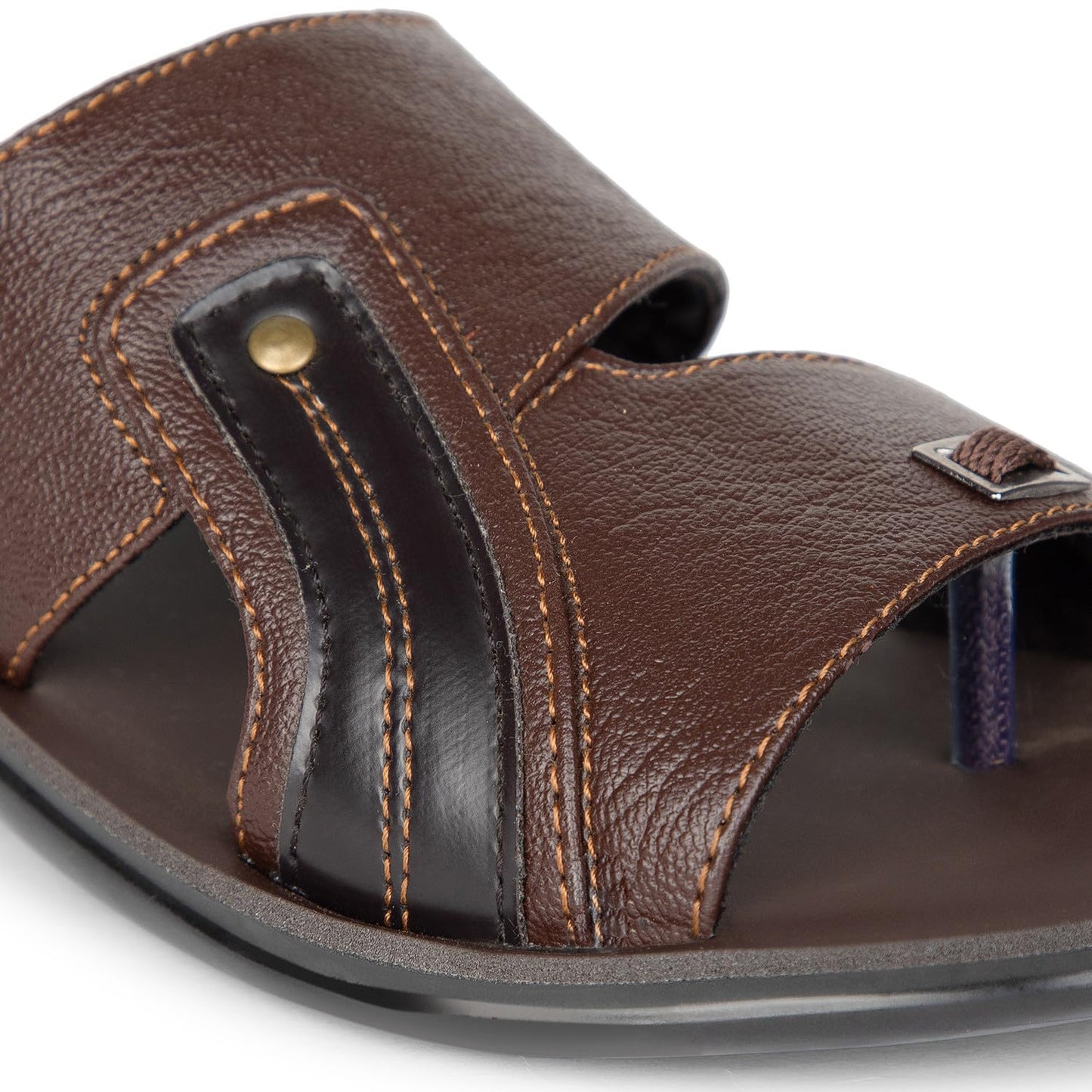 RF COMFYTZ Men's Open Toe Slip-on Sandal | Ultra Soft Memory Cushion Chappal | Flip-Flop for Outdoor/Festive Ethnic Wear | Comfortable Footbed & Slip Resistant | Perfect for Kurta, Lungis, Weddings & Casual Use