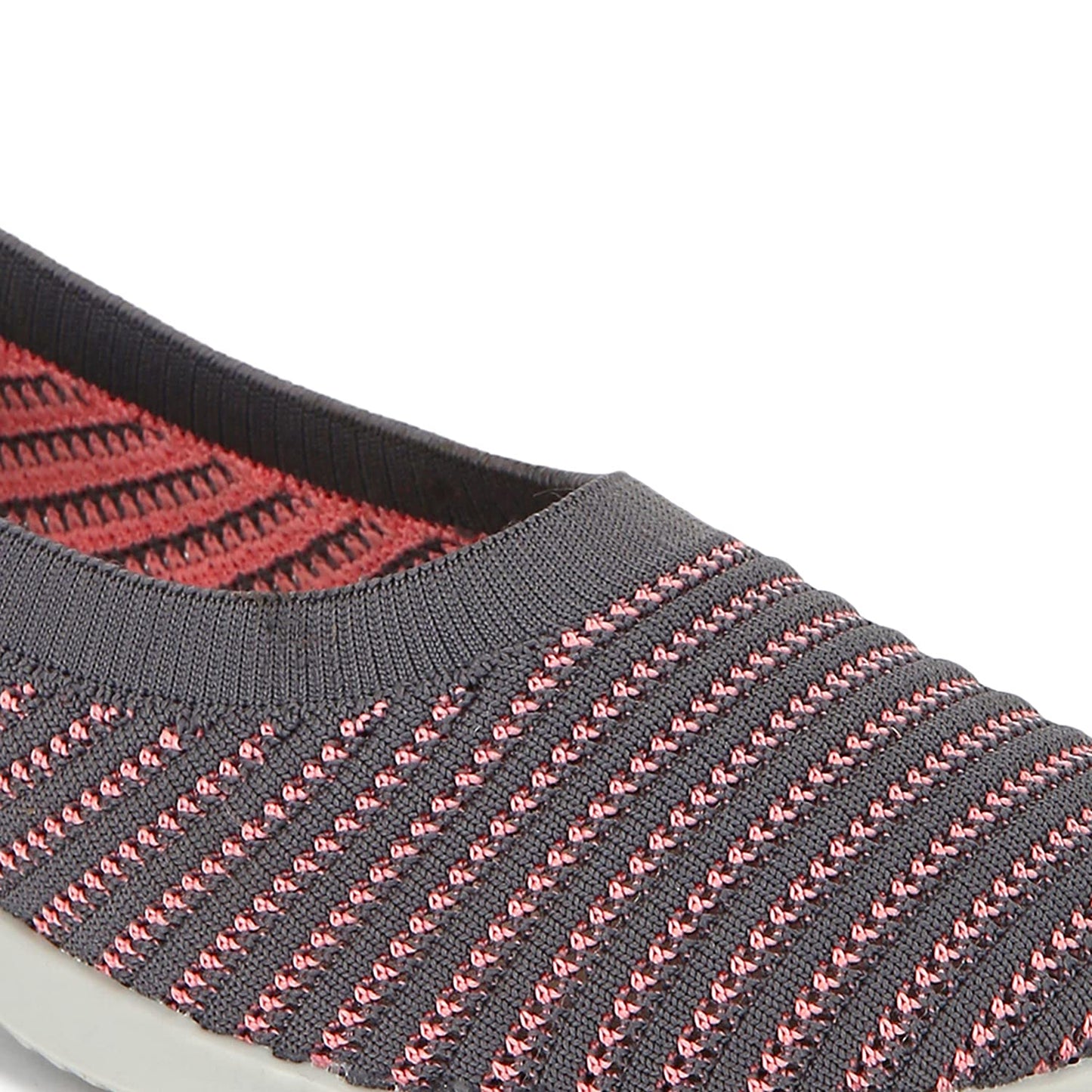 Marc Loire Women's Athleisure Lightweight Knitted Active Wear Slip-On Ballerina Shoes for Daily Walking