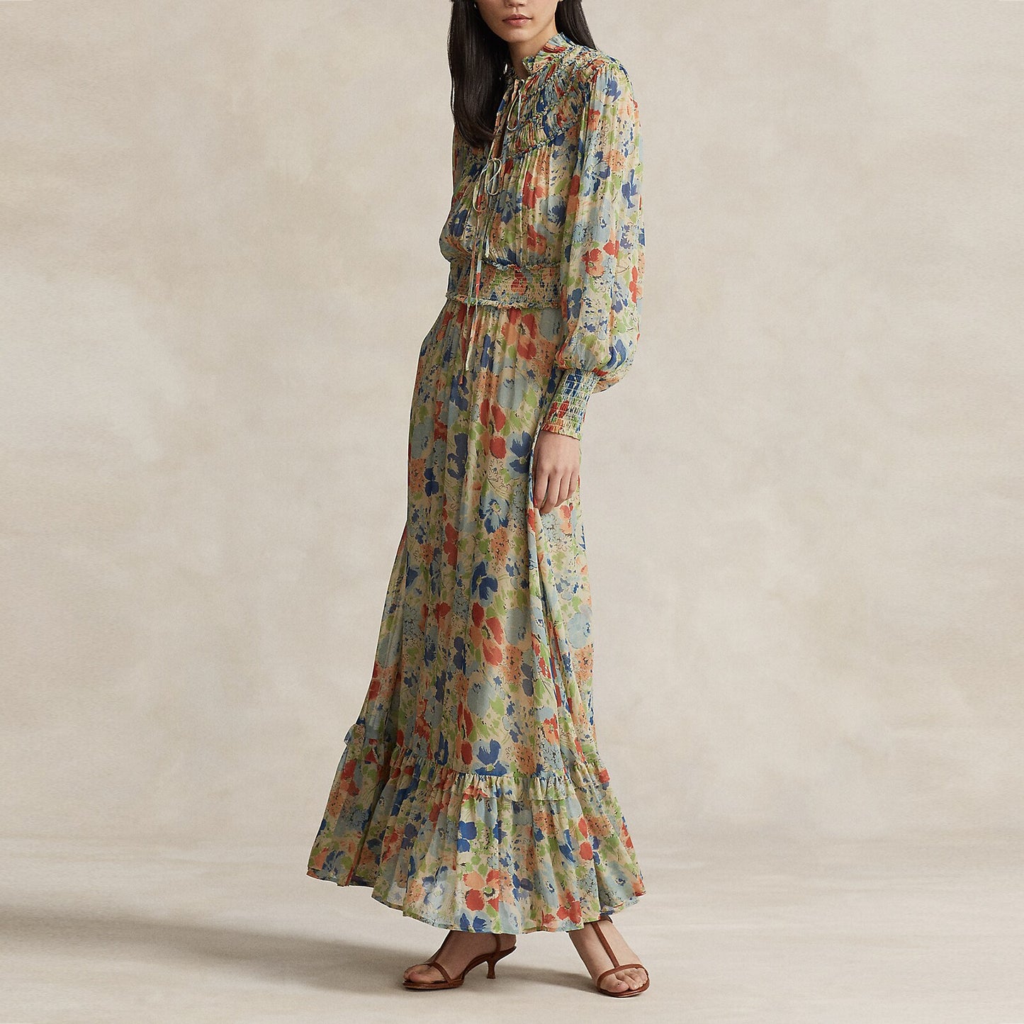 The collective - Women Multi Floral Crinkled Georgette Dress