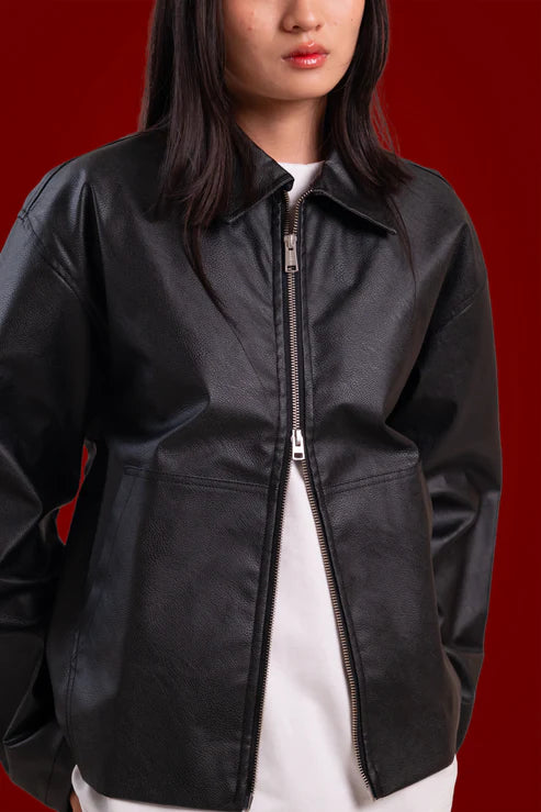 Sorta-classic leather jacket.