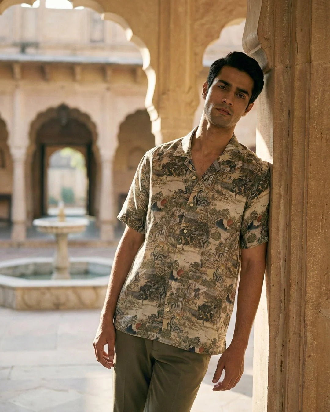 Tyra-Paridrishya Linen Shirt