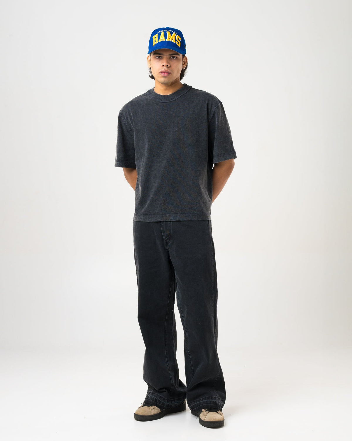untld - Black Flared Denim