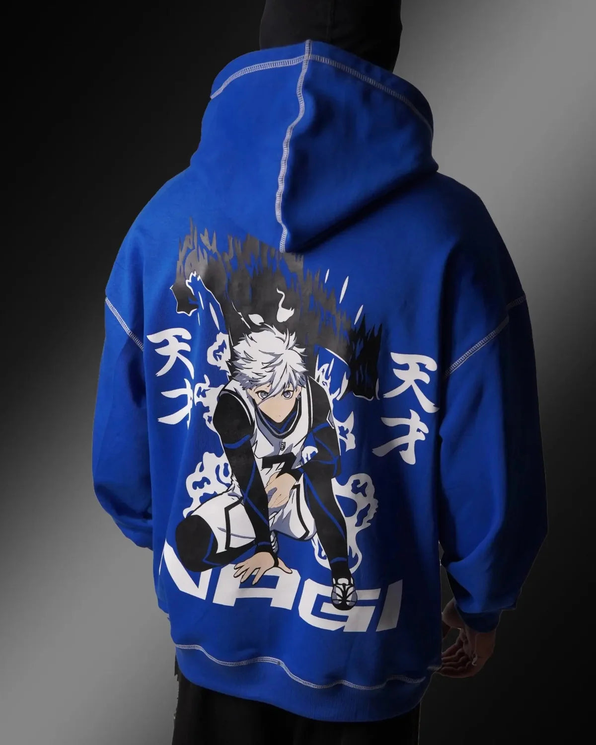 Zams-Blue Lock / Drop Shoulders / Oversized Hoodie