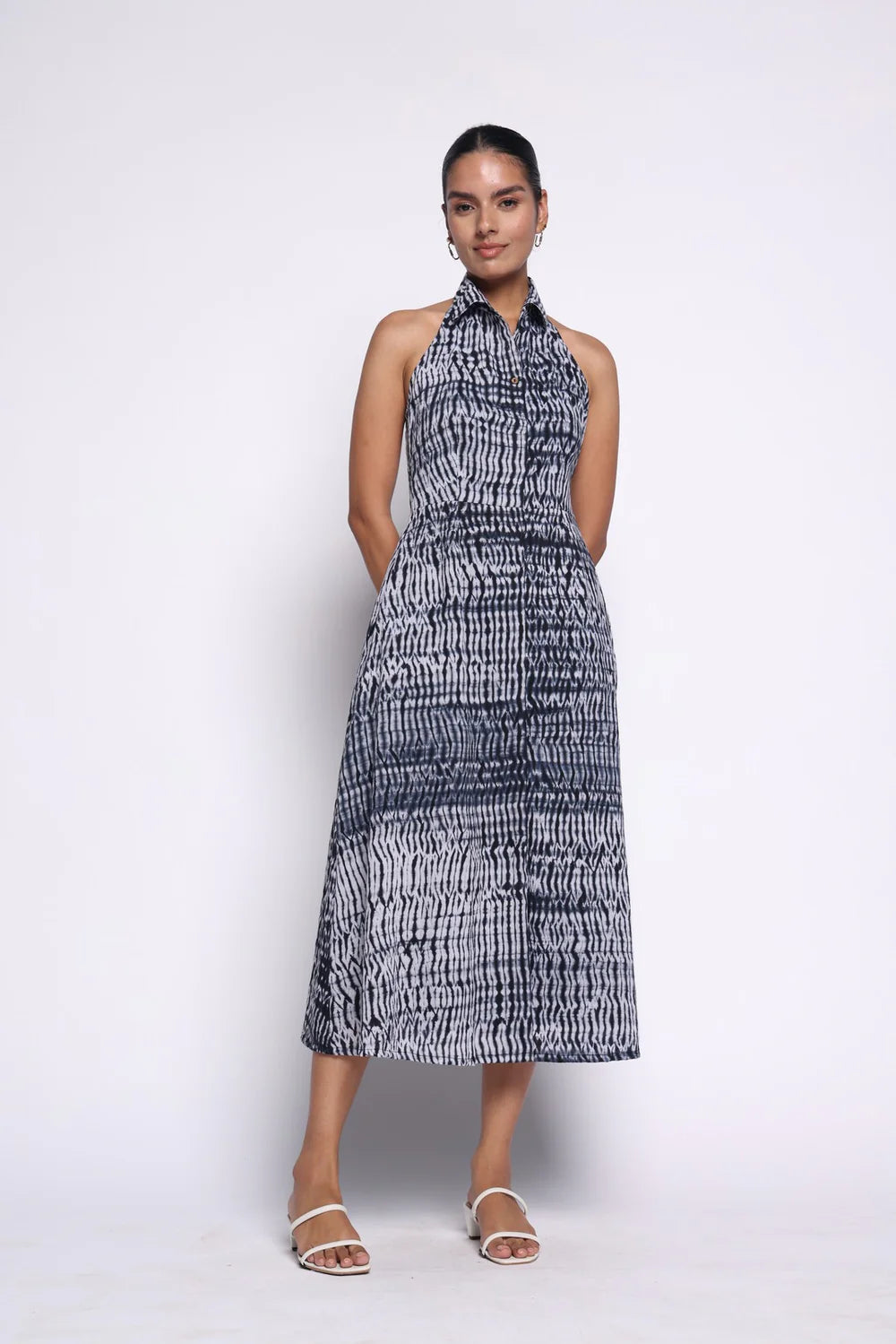 DEHI - Halter Dress Shibori