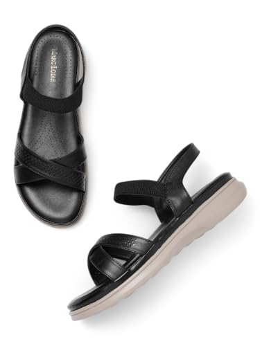Marc Loire Women's Comfortable Slip on Casual Open Toe Flats Sandals