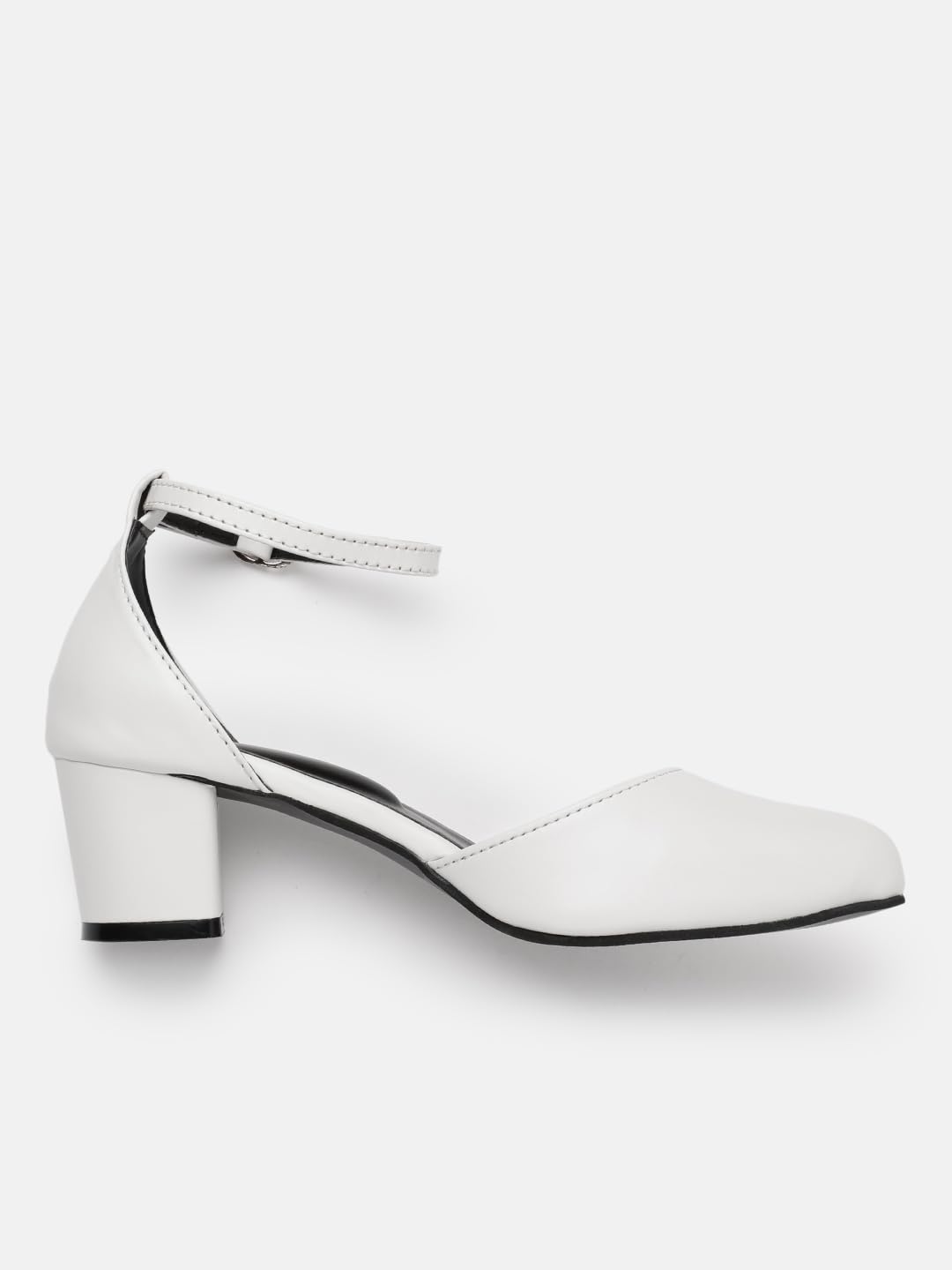 Marc Loire Women’s Pointed Toe Block Heel Fashion Sandals with Buckled Ankle Strap