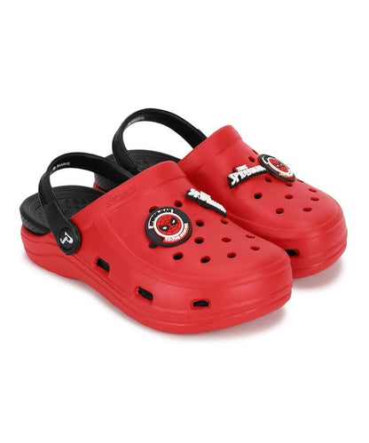 PARAGON Marvel Spiderman EVMK8013K Kids' Casual Clogs | Stylish Clogs for Kids with Durable Sole, Cushioned Foot Support & Sturdy Build | Ideal for Outdoor Use