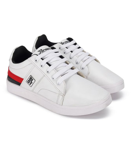 Paragon K1017G Leather Look Casual Sneakers for Men with Ultra Soft Ankle Support, Cushioned Insoles, Lace up for Good Fitting | Comfortable, Lightweight & Durable | Ideal for Outdoor Use