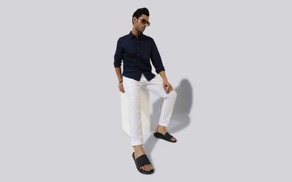 Neeman's De-stress Slides for Men | Cushioned & Comfortable Flip Flops for Men | everyday Comfort, Lightweight and Flexible