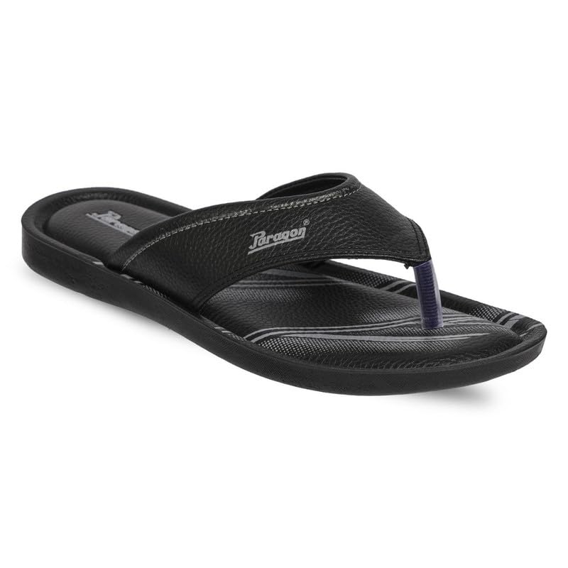 PARAGON PUK2223G Slippers for Men | Comfortable, Breathable & Durable Sandals with Soft Cushioned Footbed | Easy Wear Slip On | Ideal for Outdoor Use