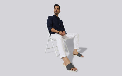 Neeman's De-stress Slides for Men | Cushioned & Comfortable Flip Flops for Men | everyday Comfort, Lightweight and Flexible
