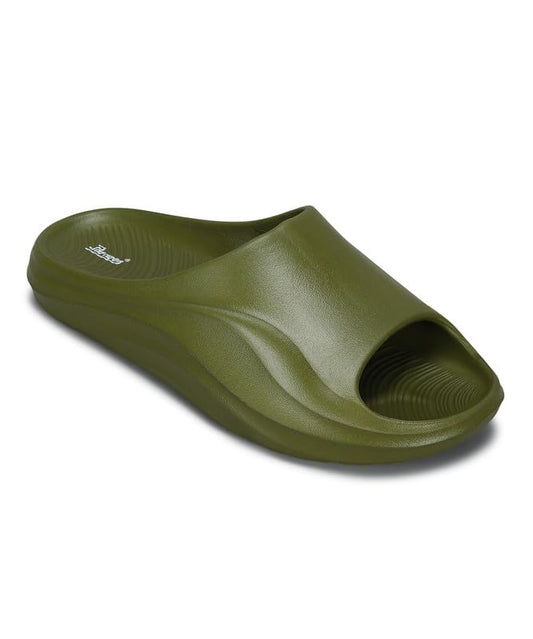 PARAGON EVK10926G Men's Black Sliders | Trendy Sliders with Cushioned & Durable Sole Construction | Waterproof & Lightweight, Perfect for Everyday Casual Wear