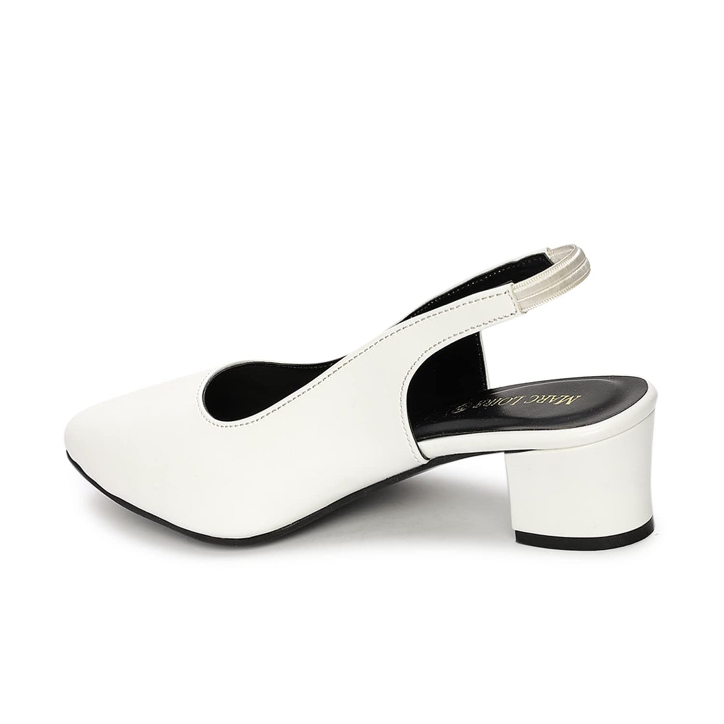 Marc Loire Women's Pointed Toe Block Heel Pumps for Office, Party and Formal Occasions