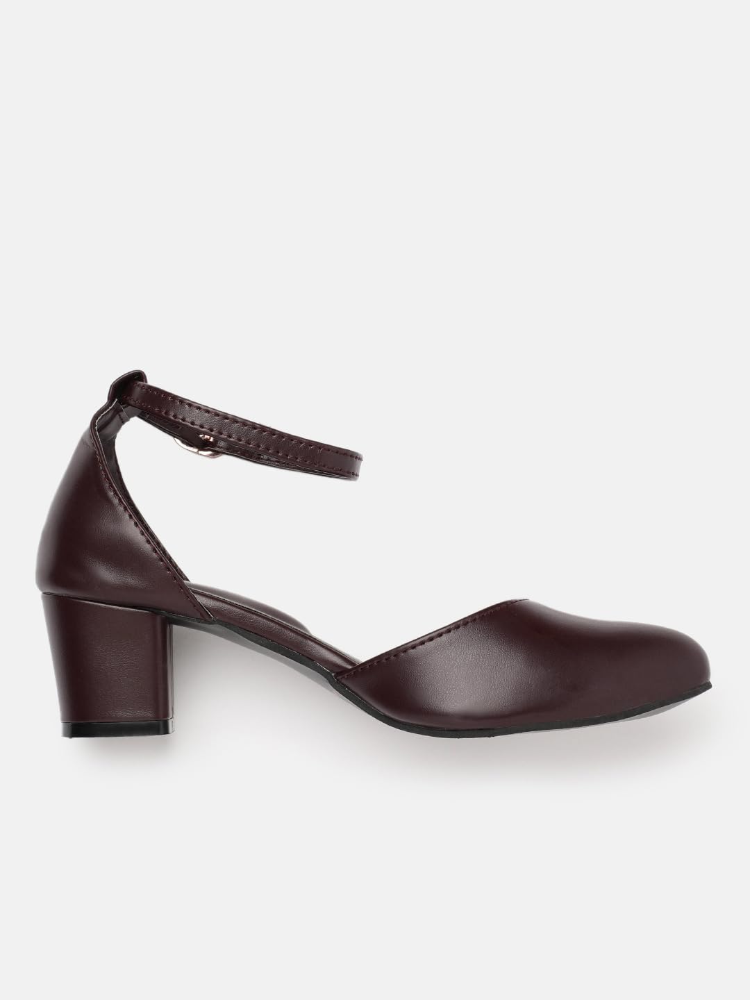 Marc Loire Women’s Pointed Toe Block Heel Fashion Sandals with Buckled Ankle Strap
