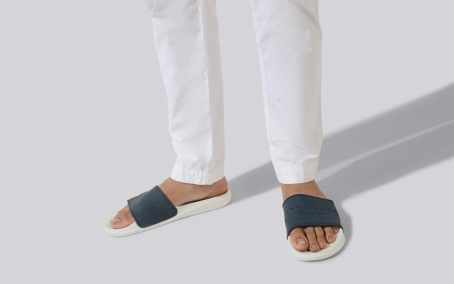 Neeman's De-stress Slides for Men | Cushioned & Comfortable Flip Flops for Men | everyday Comfort, Lightweight and Flexible