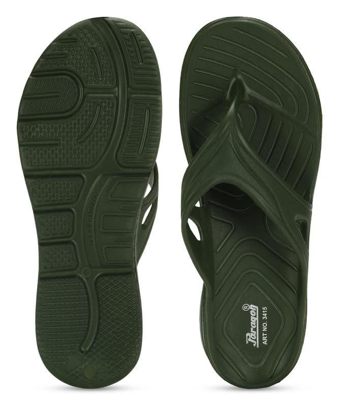 PARAGON K3415G Slippers for Men | Comfortable, Lightweight, Durable Flip Flops with Rubberised EVA Sole | Easy Washable Slip Ons | Ideal for Everyday Use