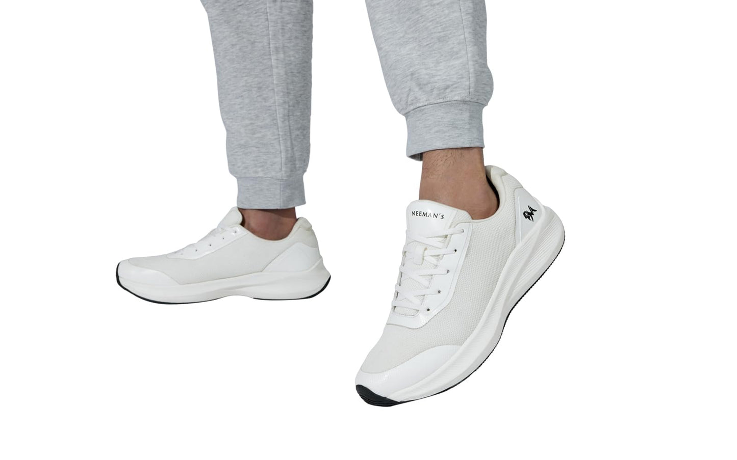 Neeman's Casual Trainers for Men | Casual Shoes for Men | Comfortable and Lightweight | Stylish Trendy Lace Up Sneakers | Walking Running Gyming Shoes | EVA Sole | Durable Shoes for Men