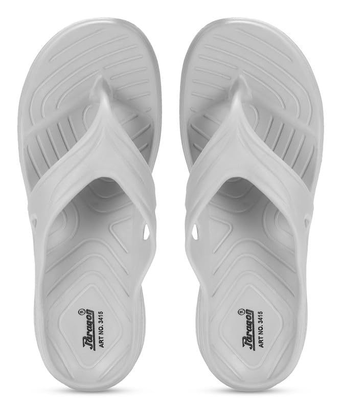 PARAGON K3415G Slippers for Men | Comfortable, Lightweight, Durable Flip Flops with Rubberised EVA Sole | Easy Washable Slip Ons | Ideal for Everyday Use