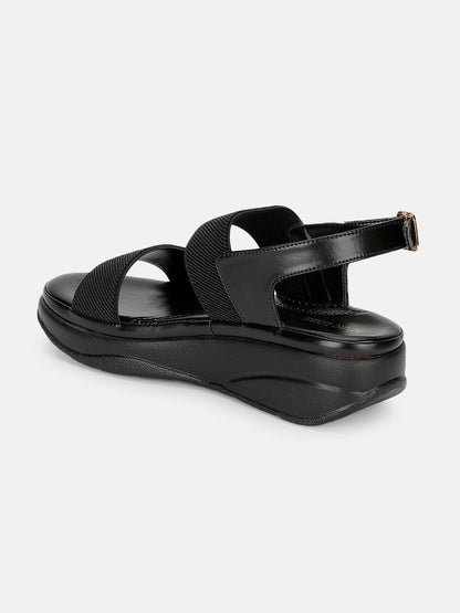Marc Loire Women Smart Casual Platform Heel Fashion Sandal With Adjustable Strap