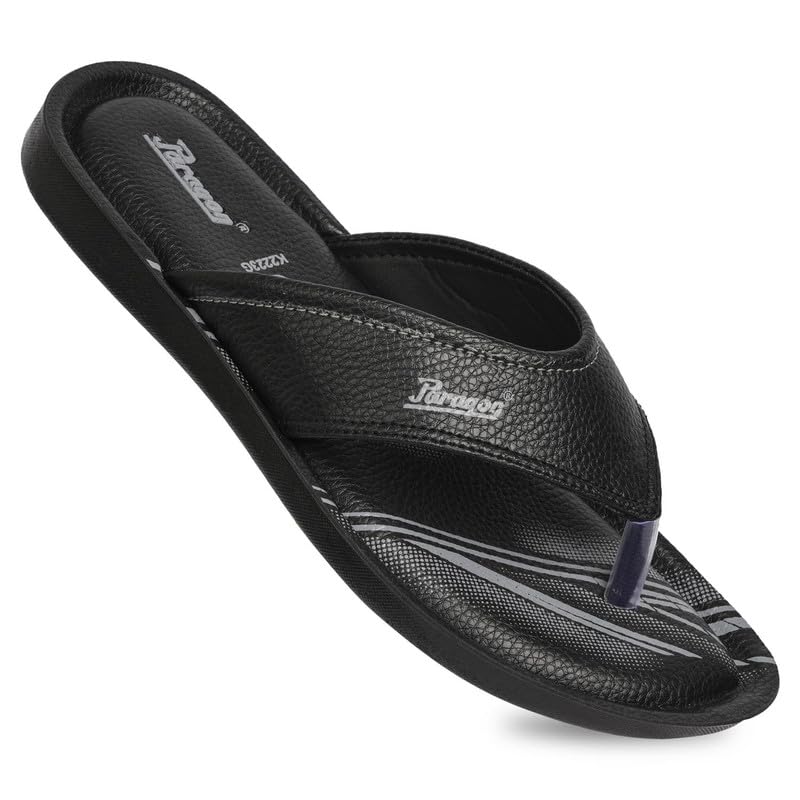 PARAGON PUK2223G Slippers for Men | Comfortable, Breathable & Durable Sandals with Soft Cushioned Footbed | Easy Wear Slip On | Ideal for Outdoor Use