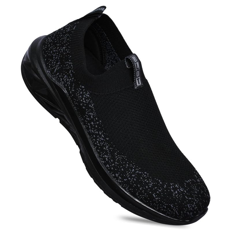 PARAGON PUK3504GS Walking Shoes for Men |Breathable Knitted Sports Shoes with Stylish Design, Comfortable Cushioned Insole, Ankle Elastic for Good Fitting | Ideal for Everyday Use