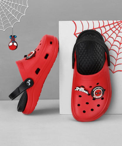 PARAGON Marvel Spiderman EVMK8013K Kids' Casual Clogs | Stylish Clogs for Kids with Durable Sole, Cushioned Foot Support & Sturdy Build | Ideal for Outdoor Use